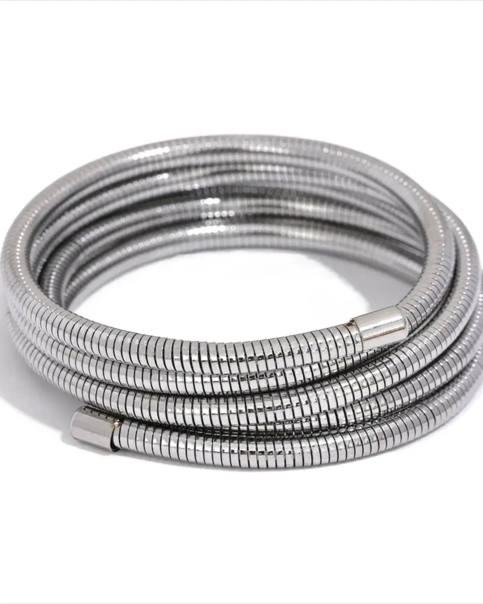 Stackable Multi Layer Wrap Arm Bracelet Bangle Unisex Waterproof 18K Gold PVD Plated Stainless Steel by Poised Me Jewelry Studio