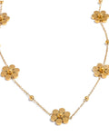 Flower Necklace 18k PVD Gold Plated Waterproof Jewelry For Women by Poised Me Jewelry Studio