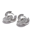 Huggie Hoop Earrings Cubic Zirconia in 18k Gold Plated PVD Stainless Steel by Poised Me Jewelry Studio