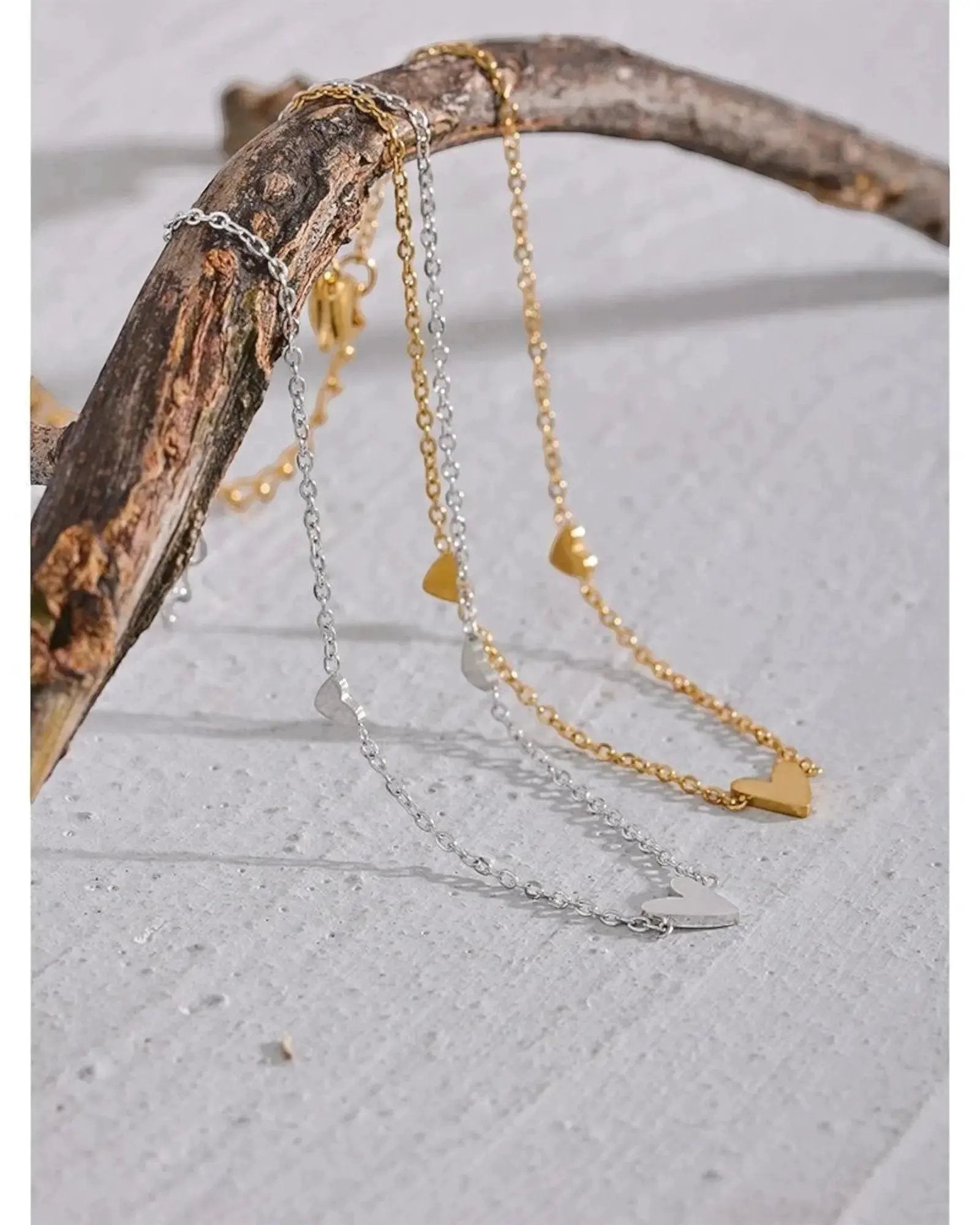 Delicate Heart Anklet, 18K Gold PVD Plated Stainless Steel&nbsp;for Women Rust-Proof by Poised Me Jewelry Studio
