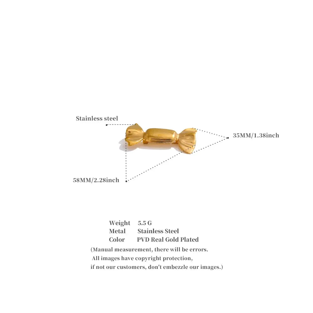 PoisedMe Stainless Steel Candy Cute Fashion Brooch Pin Unisex Jewelry Wholesale Price for Men Women -