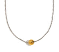 Unique 316L Stainless Steel Round Bead Chain Necklace Party Trend Waterproof Jewelry For Women's Neck Jewelry Gift by PoisedMe