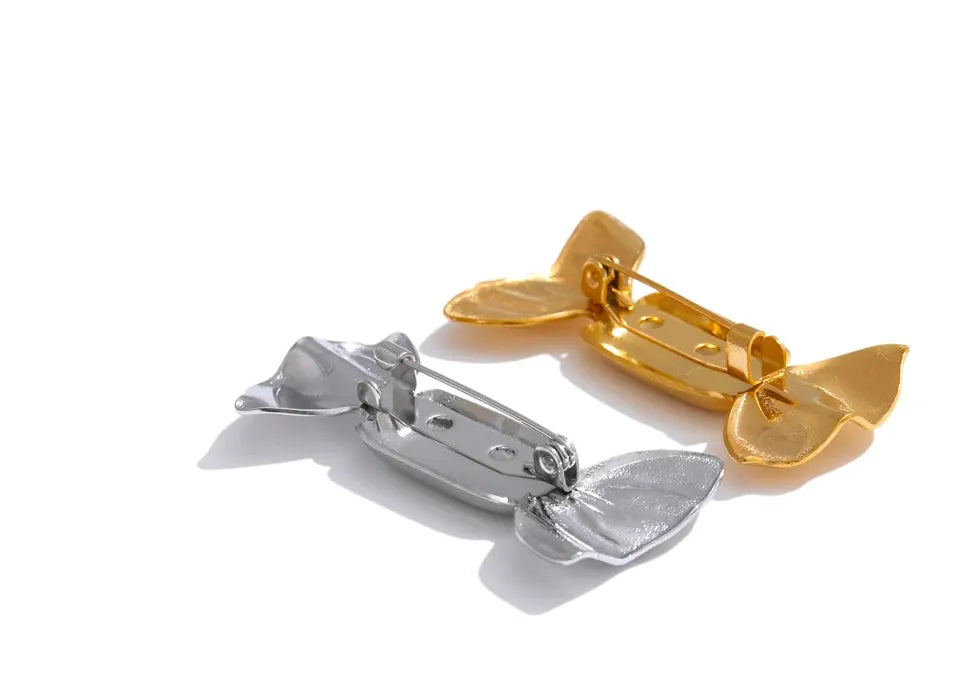 Candy Shaped Brooch Pin Unisex 18k PVD Plated Stainless Steel Jewelry Fashion Accessory by Poised Me Jewelry Studio