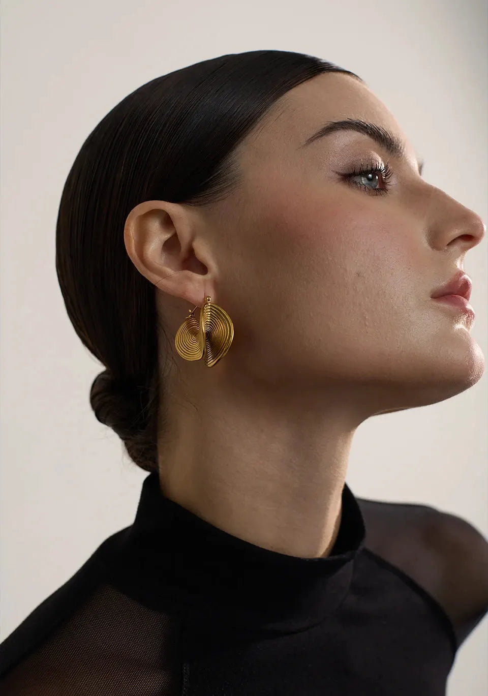 Stylish Unique Stainless Steel Geometric Statement Waterproof Earrings Creative Metal Gold Color Temperament Jewelry Women by Poised Me Jewelry Studio