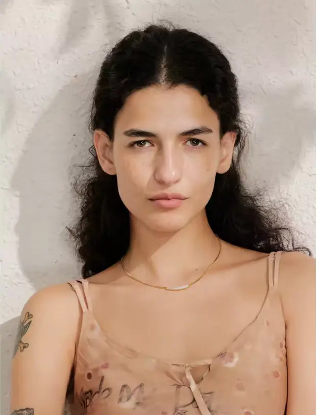 Modern Natural Shell Chain Collar Necklace Poised Me Jewelry Studio
