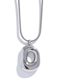 Minimalist Geo. Hollow Circular Pendant Necklace Poised Me Jewelry Studio physical Inventory