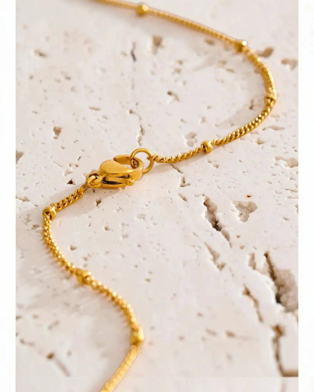 Oval Sweater Chain Long 18K Gold PVD Plated Stainless Steel Necklace 88cm by Poised Me Jewelry Studio