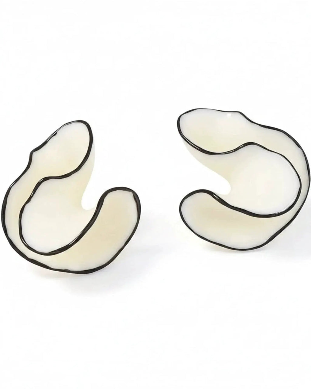 Acrylic Geometric Conch Stud Earrings For Women Large Statement Jewelry by Poised Me Jewelry Studio