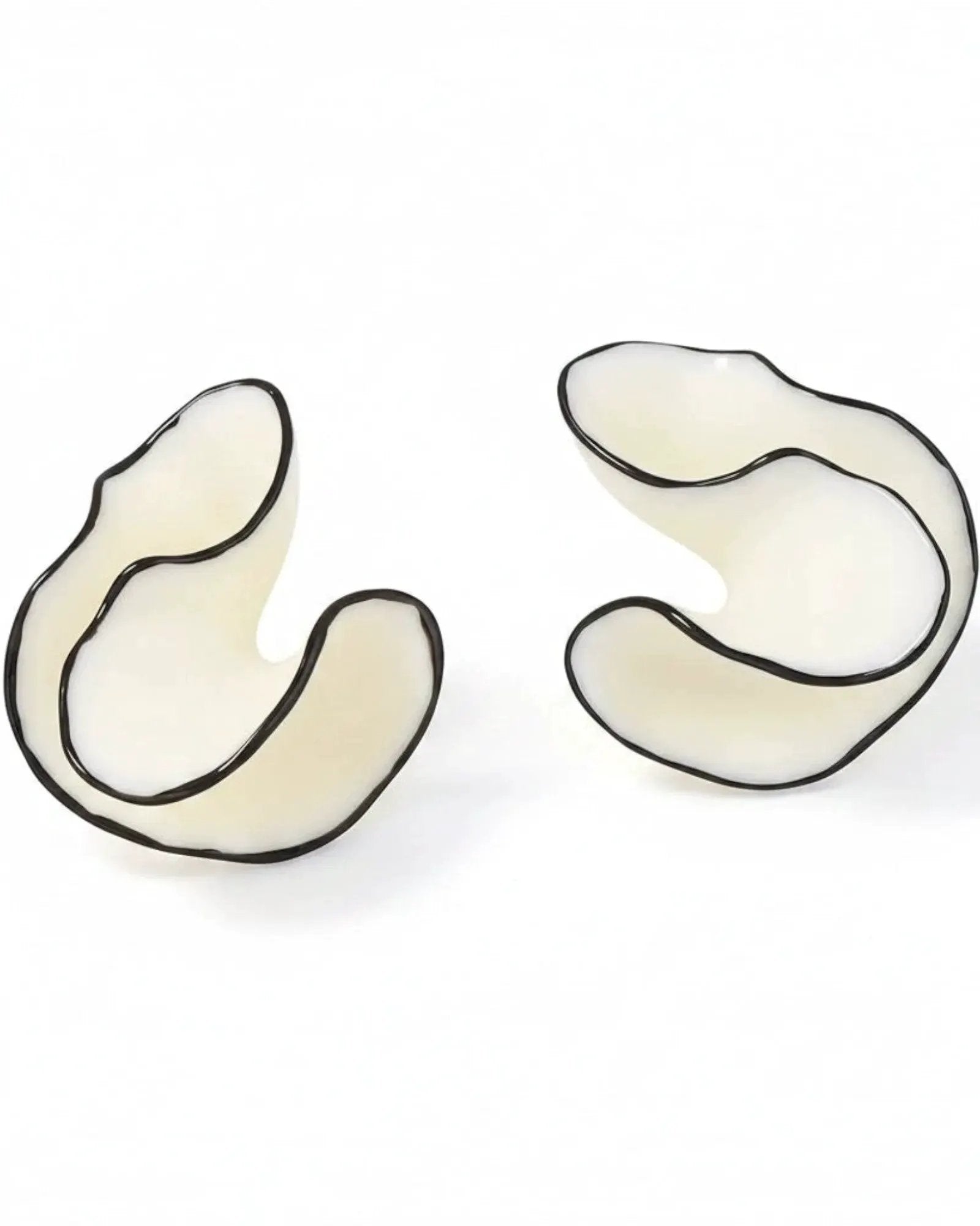 Acrylic Geometric Conch Stud Earrings For Women Large Statement Jewelry by Poised Me Jewelry Studio